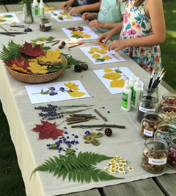 ateliers créatifs nature pédagogie 