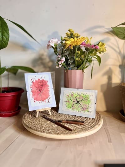 les aquarelles cartes de l'Ile'O Rêves, douceur, poésie et imaginaire